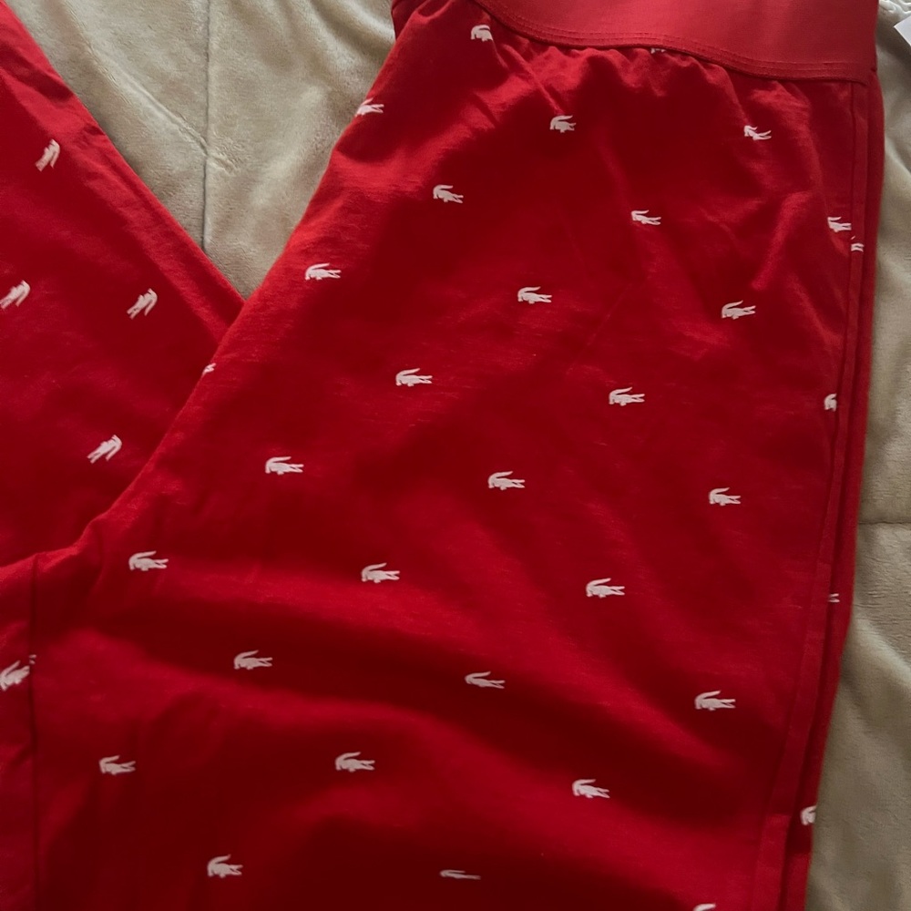 Lacoste Red Lounge Pants